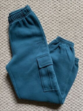 Aritzia sweat fleece cozy cargo pants